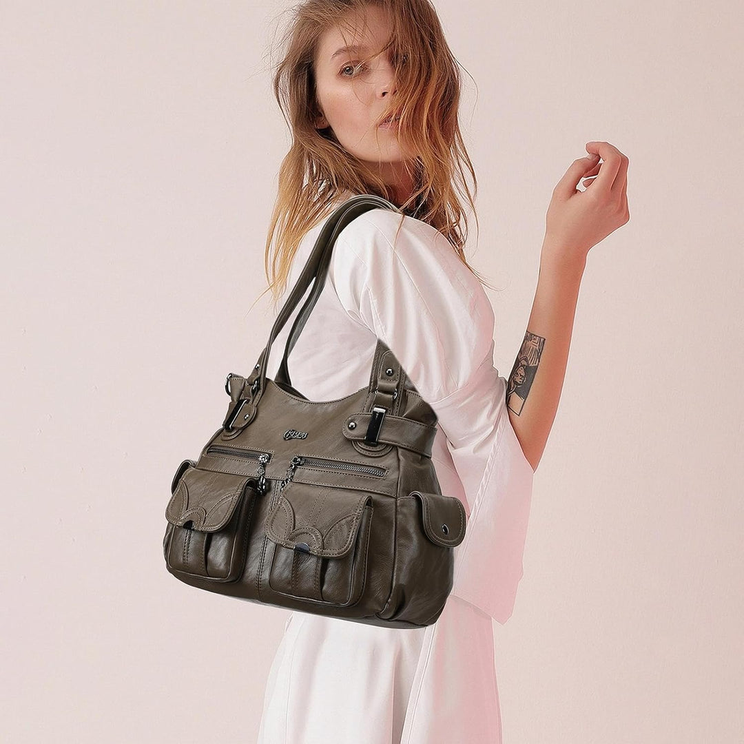 KL928 Tasche Damen Handtasche Umhängetaschen Damenhandtasche Schultertasche Lederhandtasche elegante