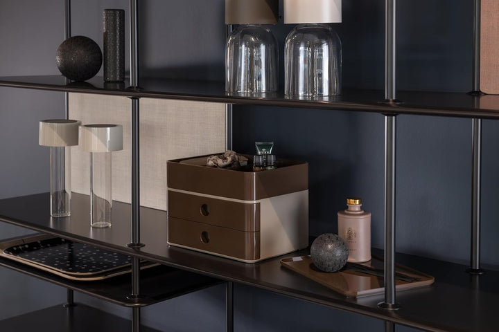 HAN Schubladenbox Allison SMART-BOX mit 2 Schubladen und Trennwand, Kabelführung, stapelbar, Utensil