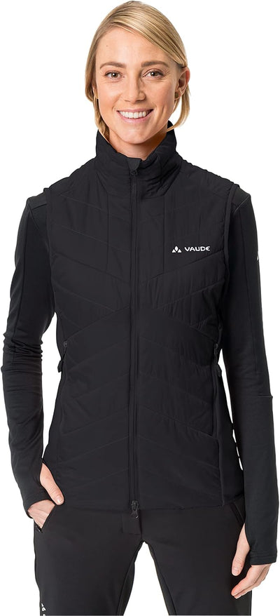 VAUDE Women's Sesvenna Vest IV - Isolationsweste Damen - warm und wasserabweisend 34 Schwarz, 34 Sch