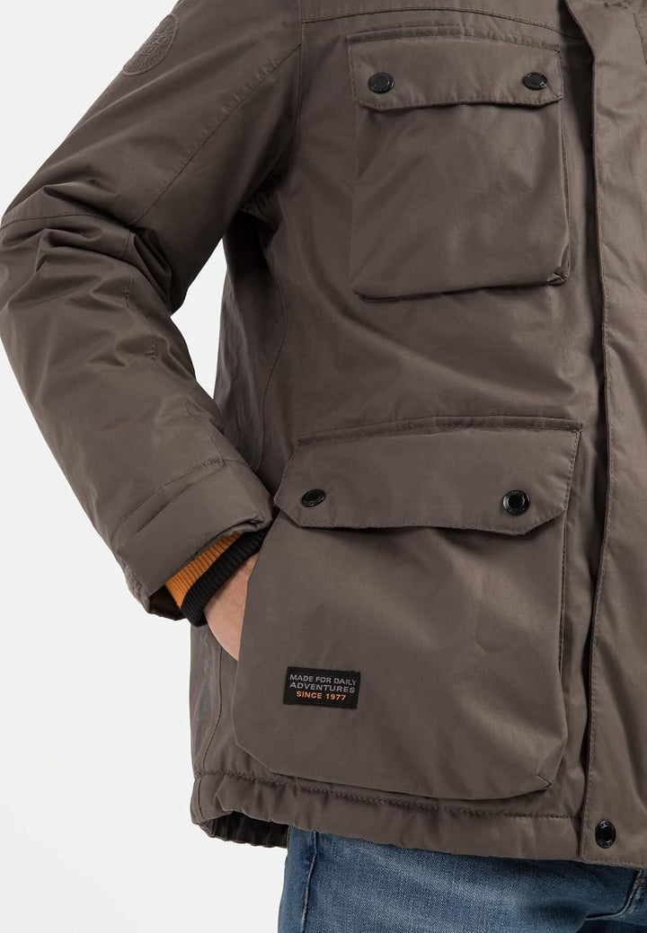 camel active Herren Jacket 28 Dark Brown, 28 Dark Brown