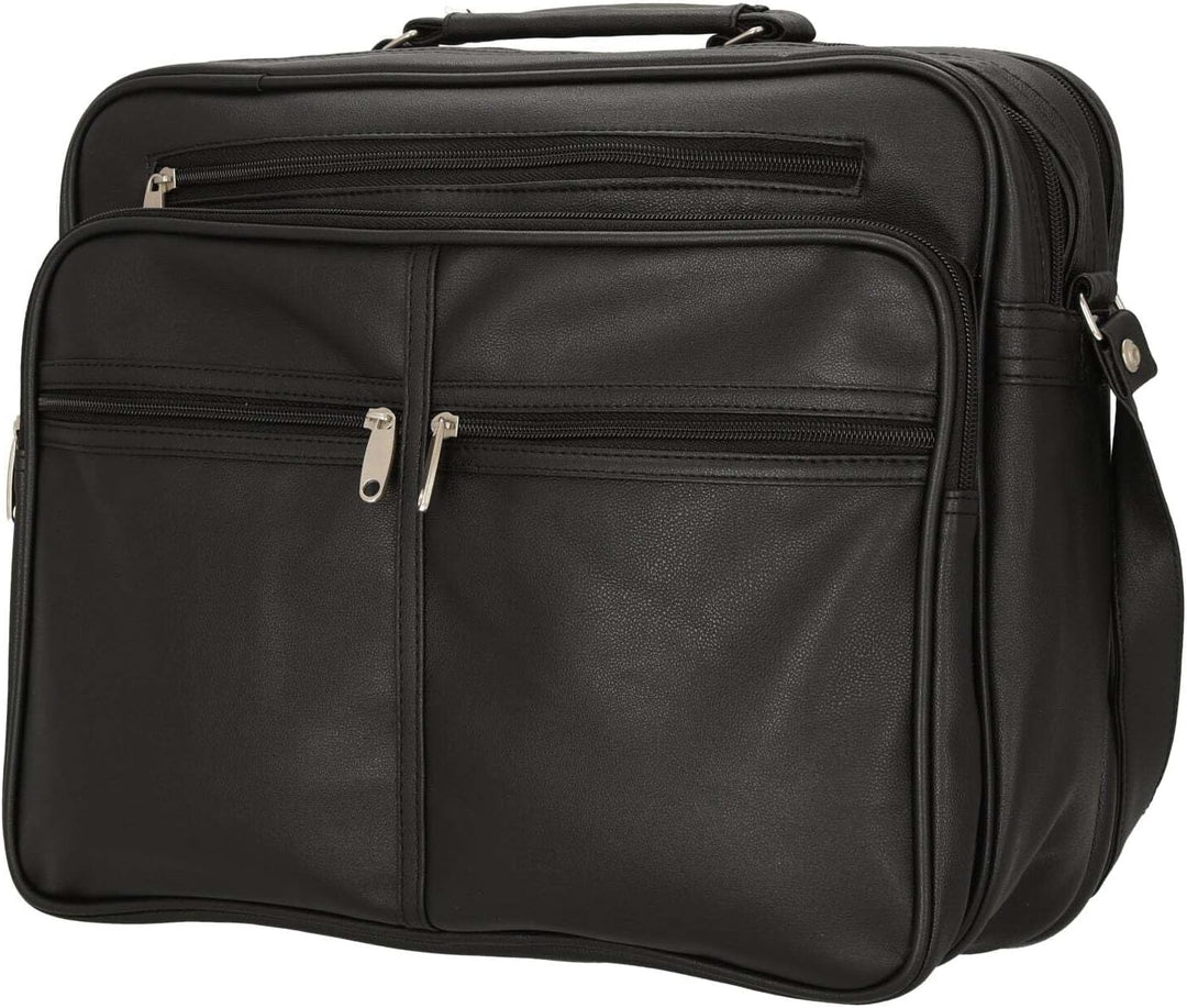 D&N Business Line Umhängetasche, 39 cm, 26 Liter, Schwarz