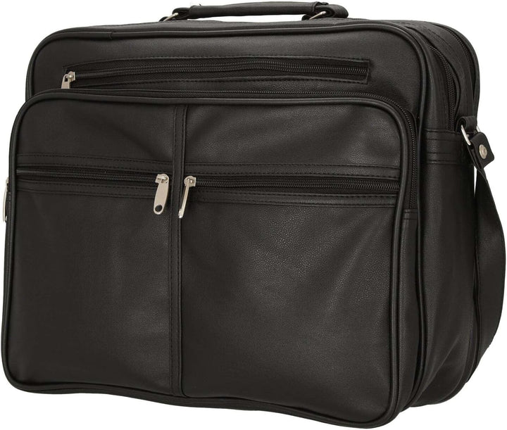 D&N Business Line Umhängetasche, 39 cm, 26 Liter, Schwarz