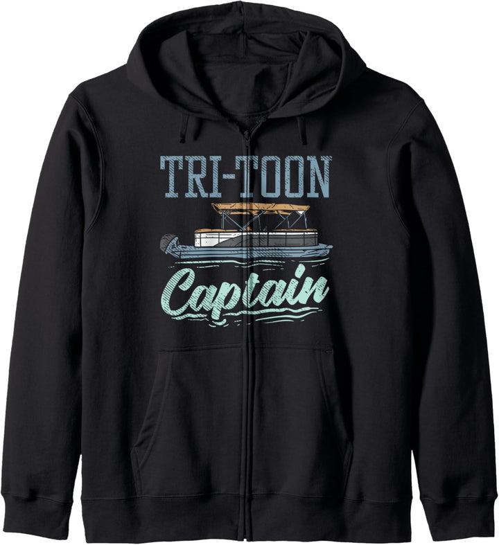Pontoon Captain, Pontoon Funny Boating shirts Kapuzenjacke