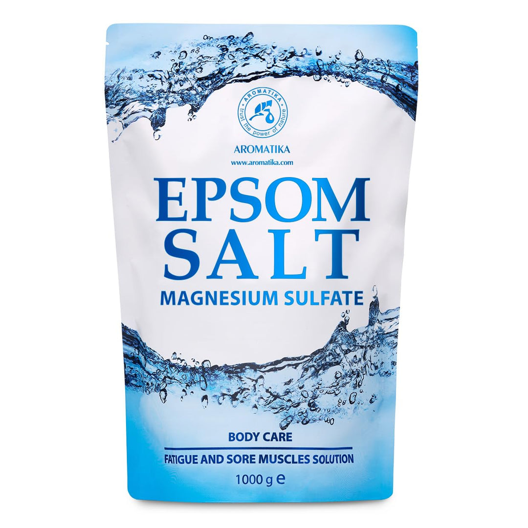 Epsom Salz Badesalz 1000g - 100% Natürliches Salz - Konzentrierte Magnesium quelle - Lindert Muskelk
