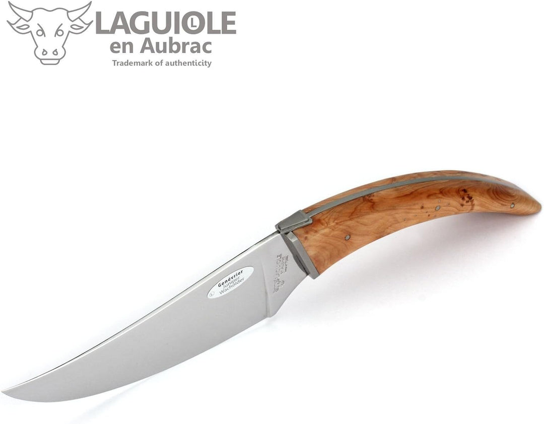 Laguiole en Aubrac - Le Buron - Design Käsemesser aus Frankreich - Griffschalen Wacholder