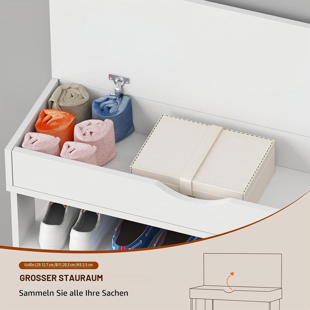 sogesfurniture Holz Schuhregal 5 Ebenen Schuhschrank Schuhablage Standregal Schuhständer für 20 Paar