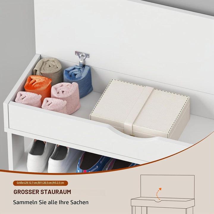 sogesfurniture Holz Schuhregal 5 Ebenen Schuhschrank Schuhablage Standregal Schuhständer für 20 Paar