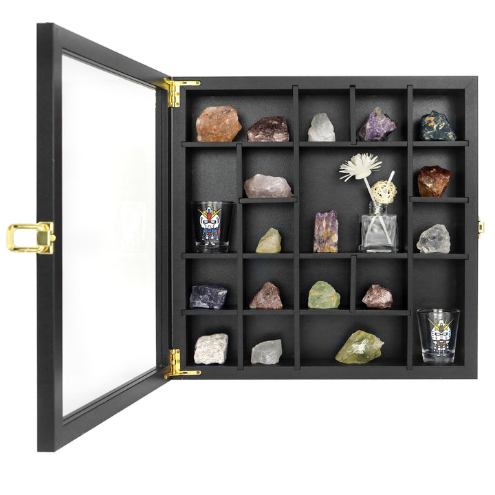 FramePro Felsen Vitrine Kristall Shadow Box 3D Bilderrahmen Rahmen zum Befüllen Tiefer Aufbewahrungs