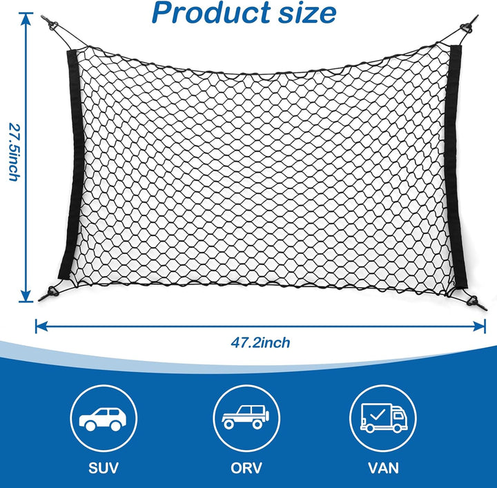 120 * 70CM Hunde Auto Netz Hundegitter Auto Hundeschutznetz Auto Hunde-Auto-Trennnetz Haustier-Trenn