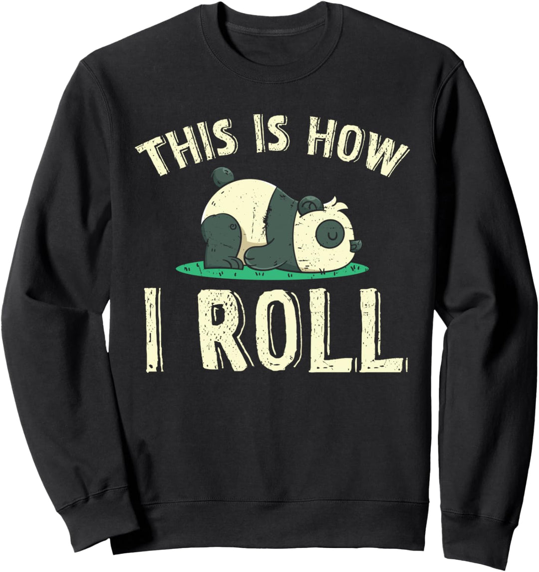 So bin ich nun mal Asien Zoo Tier Pandabär Lustiges Panda Sweatshirt
