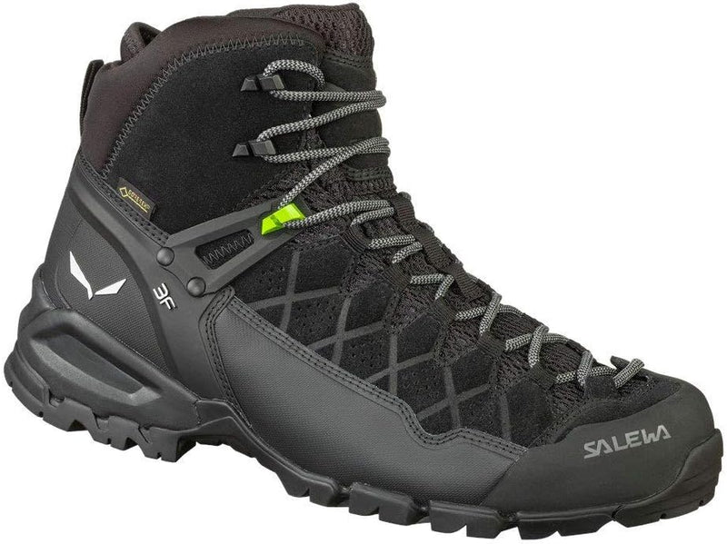 Salewa Herren Ms Alp Trainer Mid GTX Trekking-& Wanderstiefel 46.5 EU Schwarz, 46.5 EU Schwarz