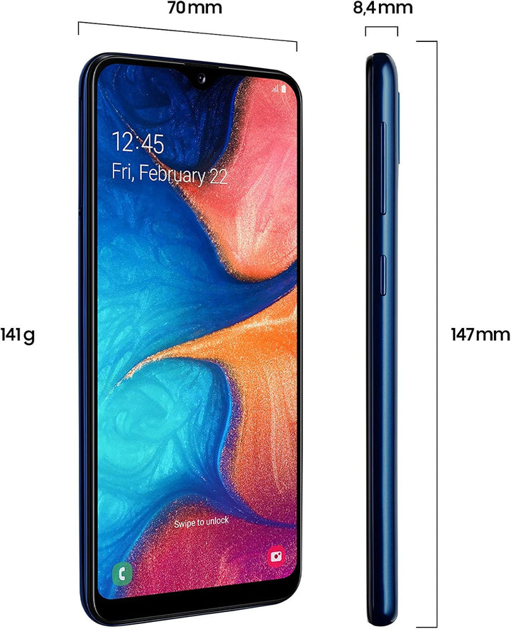 Samsung Galaxy A20e Smartphone (14.82cm (148.2 mm) 5.8 Zoll) 32GB interner Speicher, 3GB RAM, Dual S