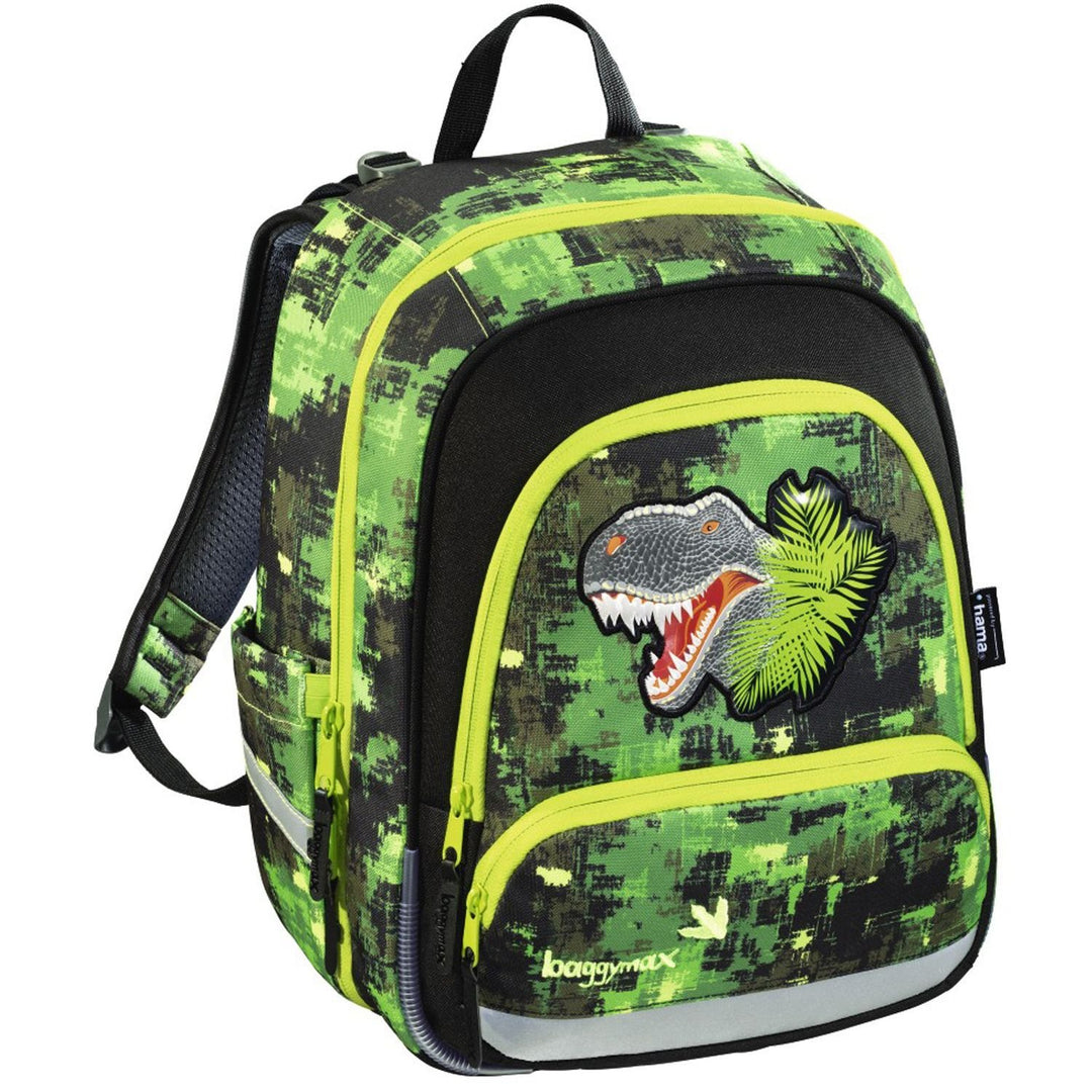 Baggymax Speedy Schulrucksack, Green Dino