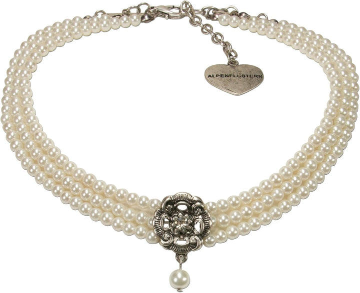 Alpenflüstern Trachtenschmuck-Set Perlen-Trachtenkette und Trachten-Armband Frederike - Damen-Tracht