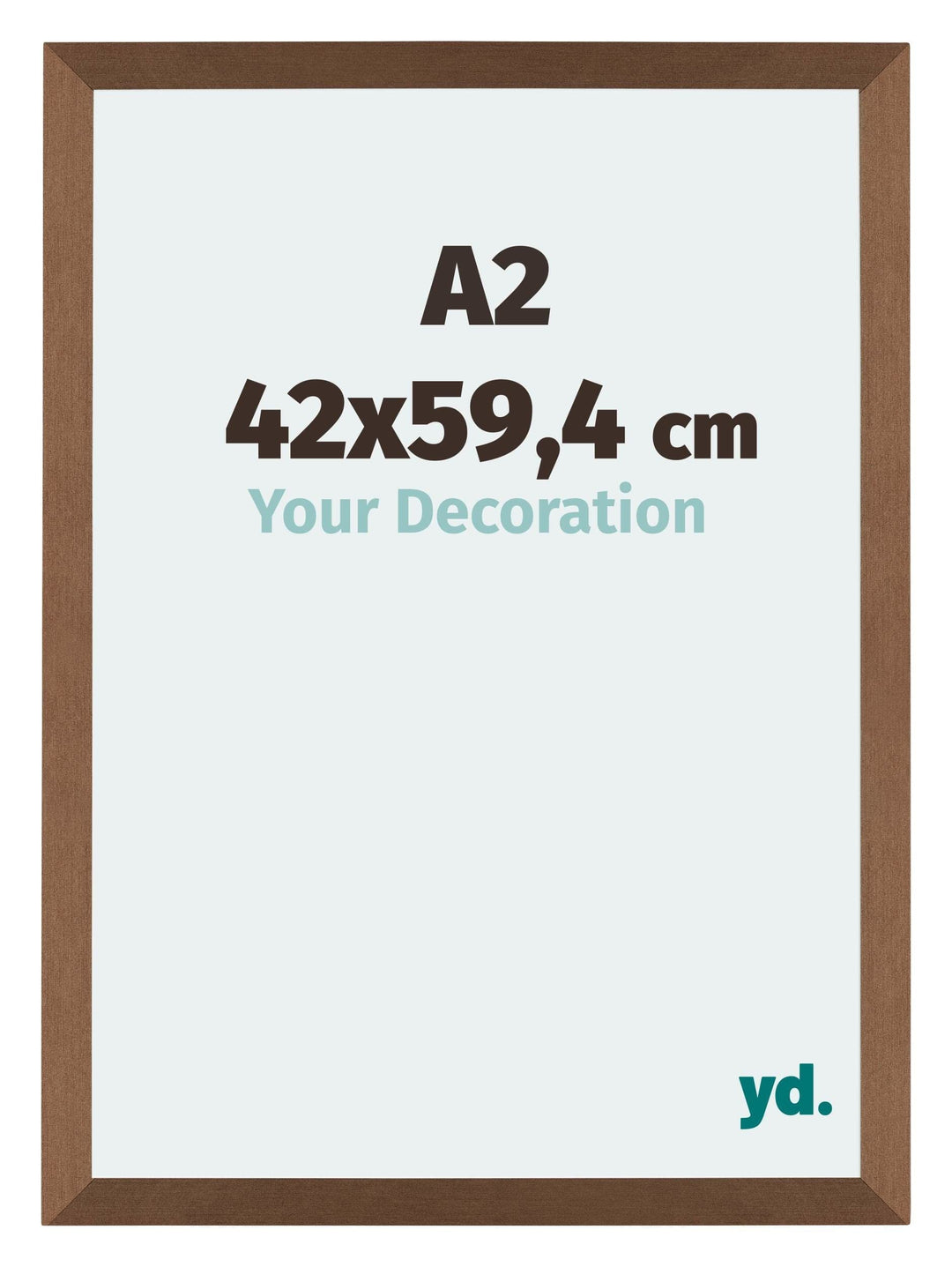 yd. Your Decoration - Bilderrahmen DIN A2 42x59,4 cm - Bilderrahmen aus MDF mit Acrylglas - Antirefl