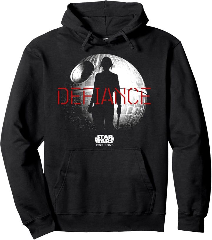 Star Wars Rogue One Jyn Silhouette Defiance Pullover Hoodie