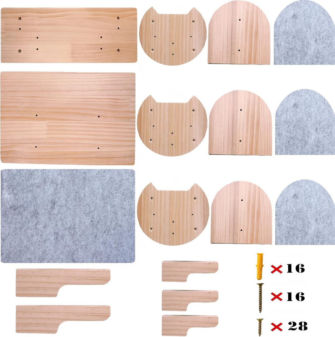 kletterwand Katzen Wand montierte Katze-Hängematte ﻿Katze Kletterwandmit Katzentreppe für die Wand,