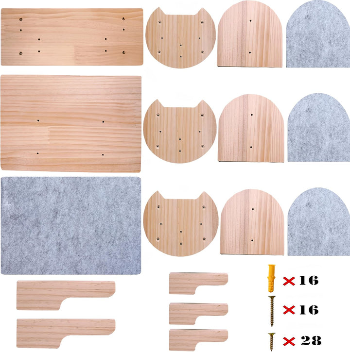 kletterwand Katzen Wand montierte Katze-Hängematte ﻿Katze Kletterwandmit Katzentreppe für die Wand,