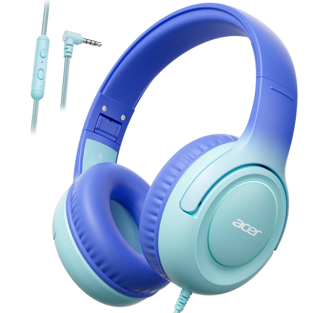 Kinderkopfhörer mit Kabel für Schule und Freizeit–Over Ear Kopfhörer mit 85/94 dB Lautstärkebegrenze