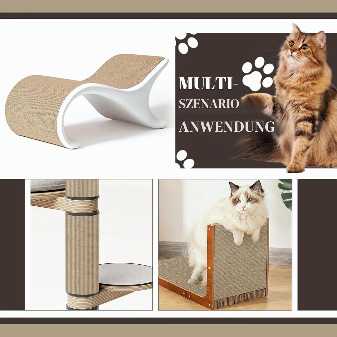 Selbstklebend Kratzbretter Dunkles Khaki Katze Kratzteppich Katze Kratzmatte Katze Wand Teppich Katz
