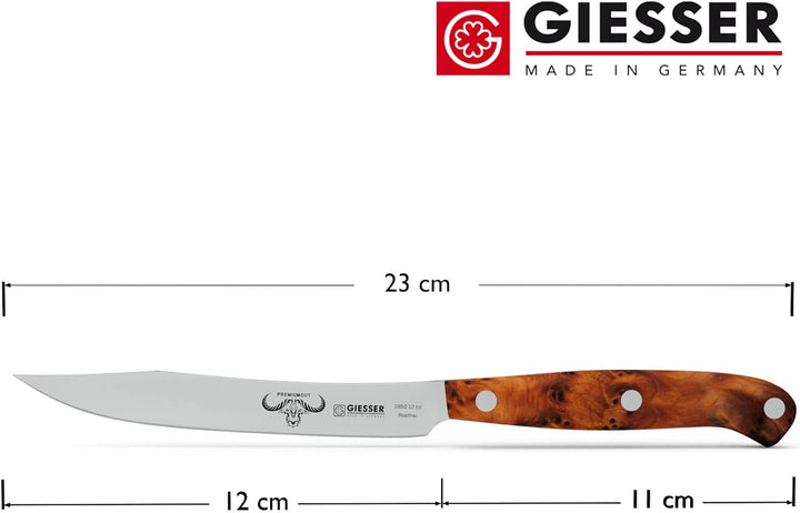 GIESSER seit 1776 - Made in Germany - Steakmesser 12 cm Tree of Life, PremiumCut Steak No 1, Thuja,
