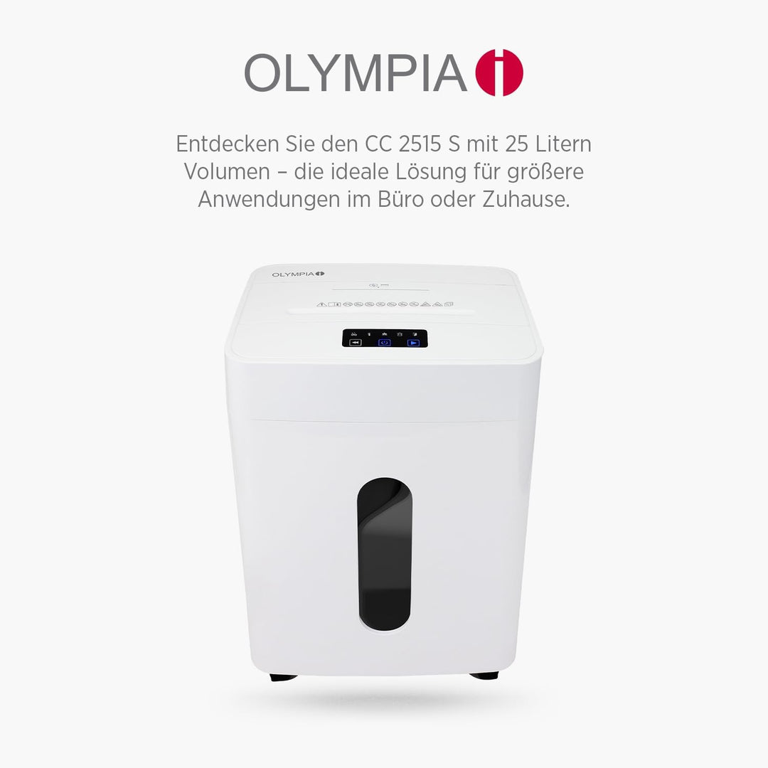Olympia CC 1010 S Aktenvernichter | Papierschredder für Dokumente & Kreditkarten | Dokumentenschredd