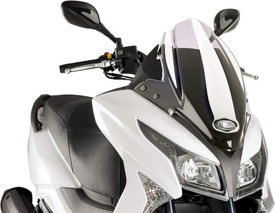 Puig 5522W Windschutzscheibe Cockpitverkleidung Sport für Maxiscooter Kymco SuperDink 125i/300i 2009