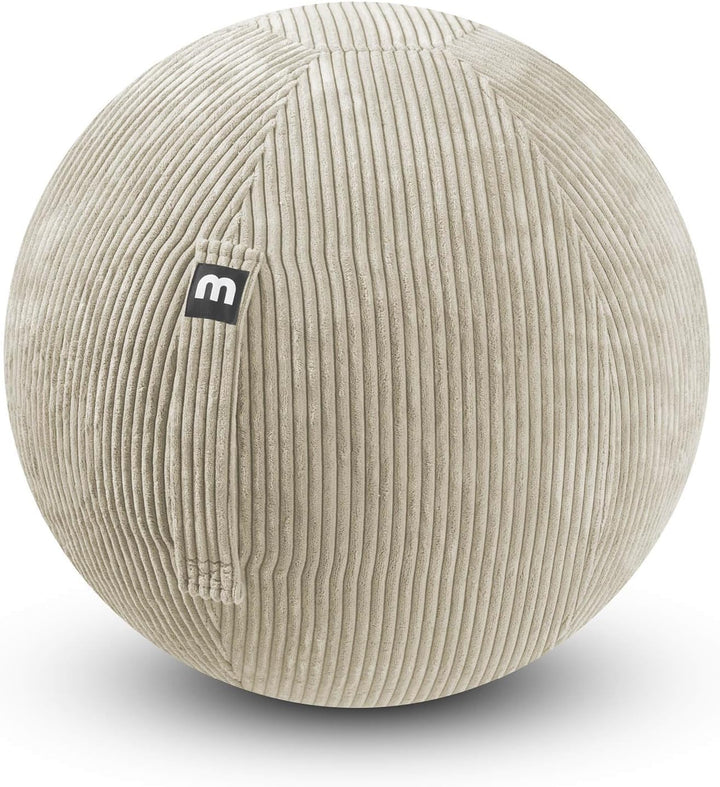 mokebo® Stoff Sitzball Büro ergonomisch 'Der Sportliche', Gymnastikball mit Pumpe, Pezziball oder Ho