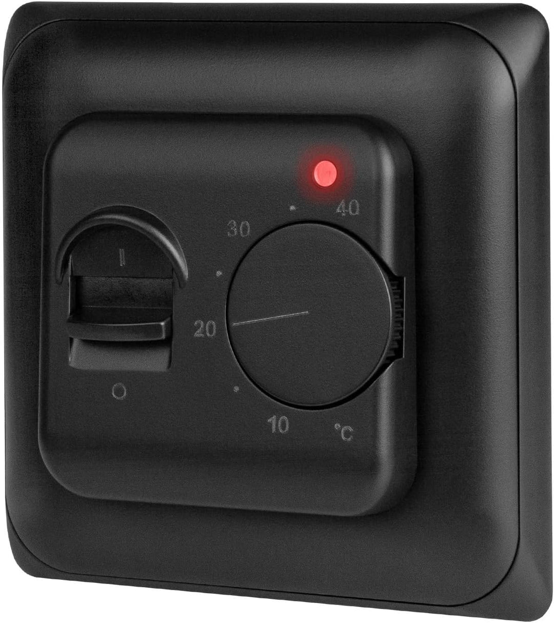 Analoges Unterputz-Thermostat Raumthermostat mit externem Bodensensor für elektrische Fussbodenheizu