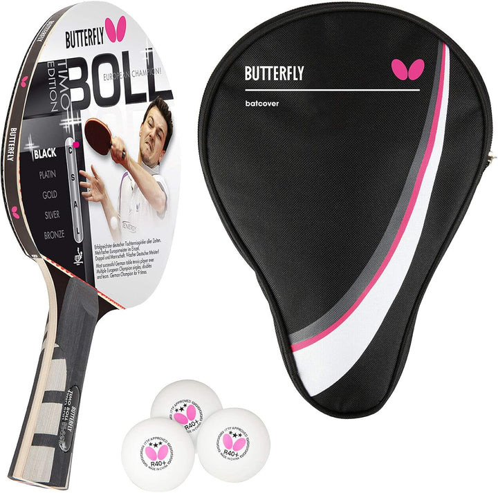 Butterfly® Timo Boll Black 85030 Tischtennisschläger | Tischtennis Racket Bat Profi Wettkampfschläge