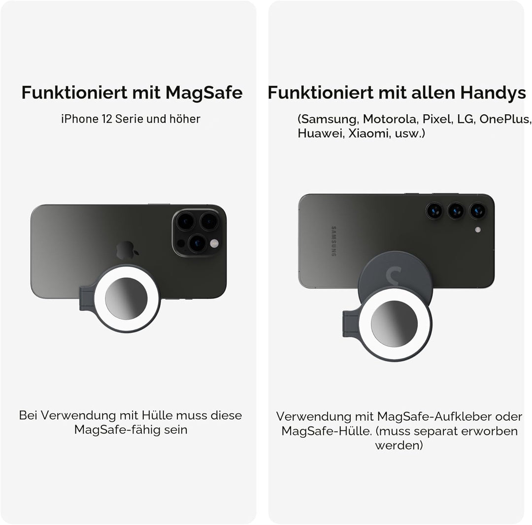 ShiftCam SnapStudio Light - LED-Magnetringlicht mit regelbarer Helligkeit, regelbarer Temperatur, US
