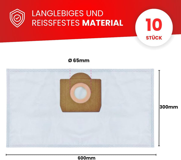 Invest - Staubsaugerbeutel Ersatz, Filtertüten Beutel Kompatibel mit Kärcher: A 2150, 2201, 2201 F,