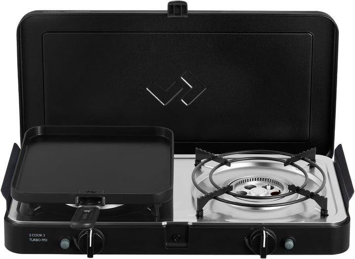 CADAC - 2 Cook 3 Turbo Deluxe - Plastik - Stahl - Aluminium - Gas Barbecue - Camping Grill 50mBar -
