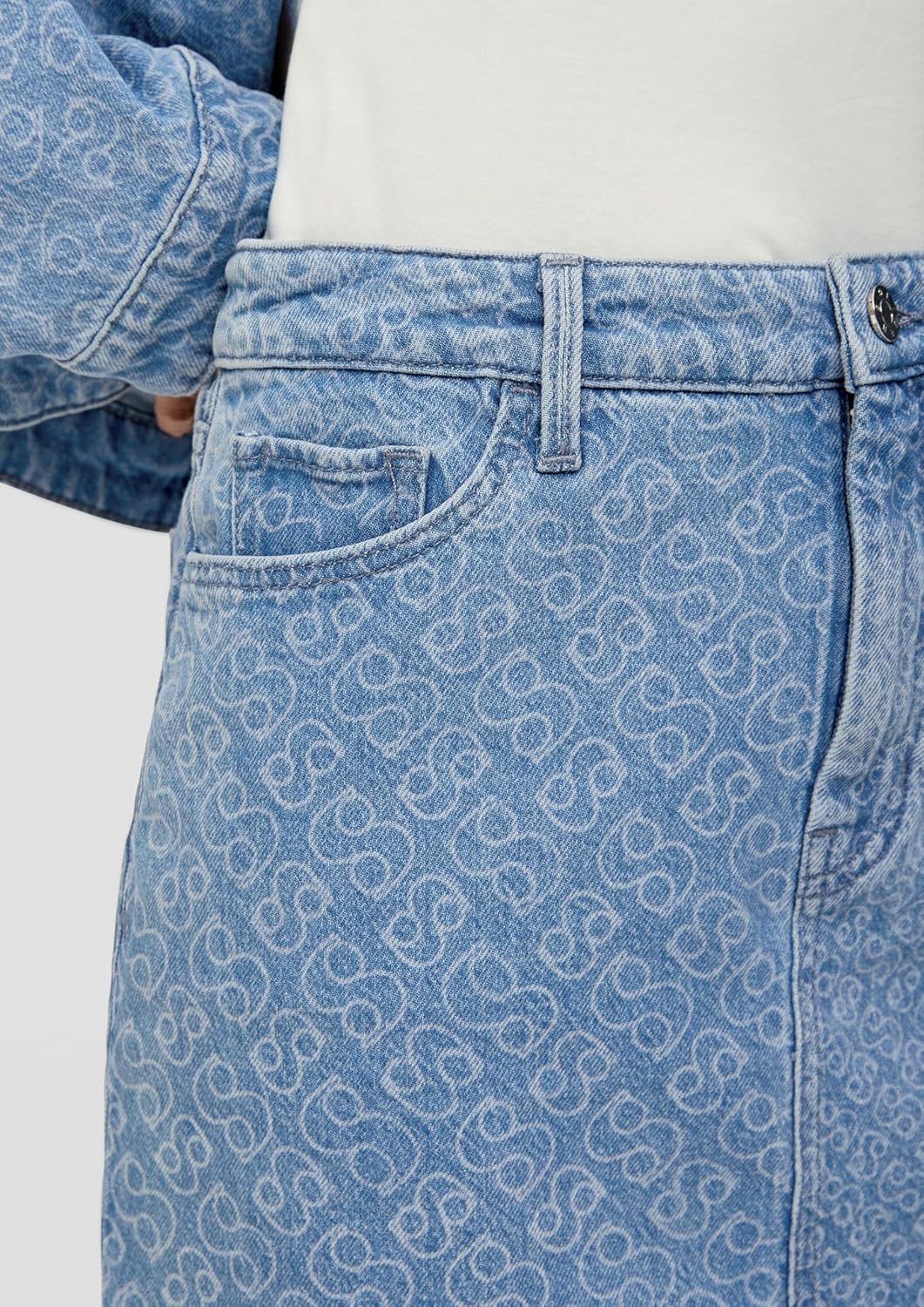 s.Oliver Damen Jeansrock 40 Blau, 40 Blau
