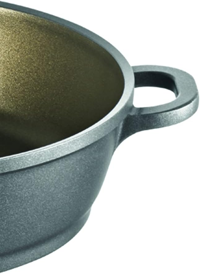 Berndes Vario Click Induction Plus Schmorpfanne 28 cm, Aluminiumdruckguss, Silber, Pfanne 28 cm