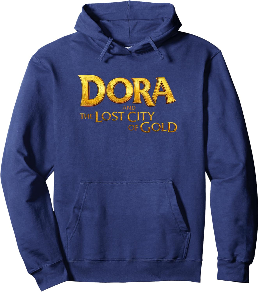 Dora the Explorer Dora And The Lost City Of Gold Golden Text Pullover Hoodie