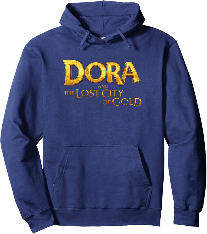 Dora the Explorer Dora And The Lost City Of Gold Golden Text Pullover Hoodie