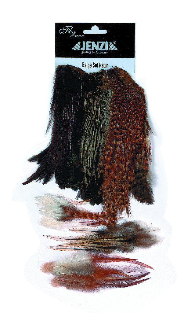 JENZI Fly-Tying Capes + Hackles Nature