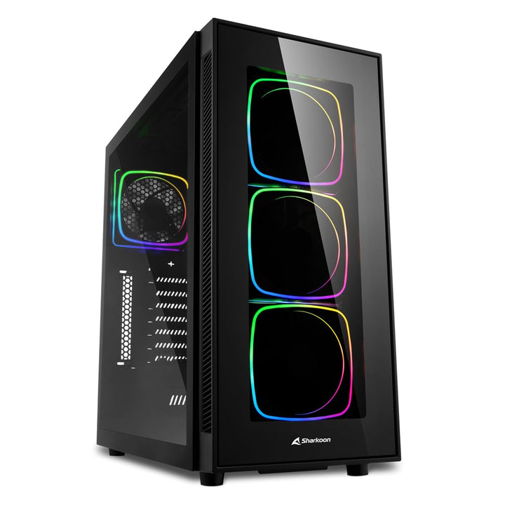 Sharkoon TG6 RGB, ATX PC-Gehäuse, Hartglas, TG6