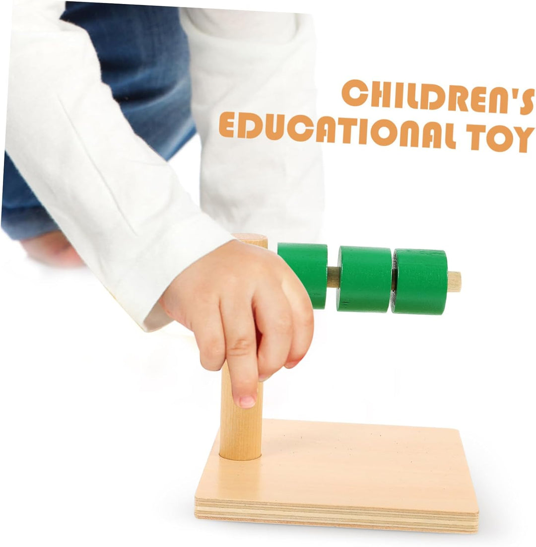 TOYANDONA Holzscheiben Horizontalem Spielzeug Lernscheiben Horizontalem Spielzeug Sensorische Scheib