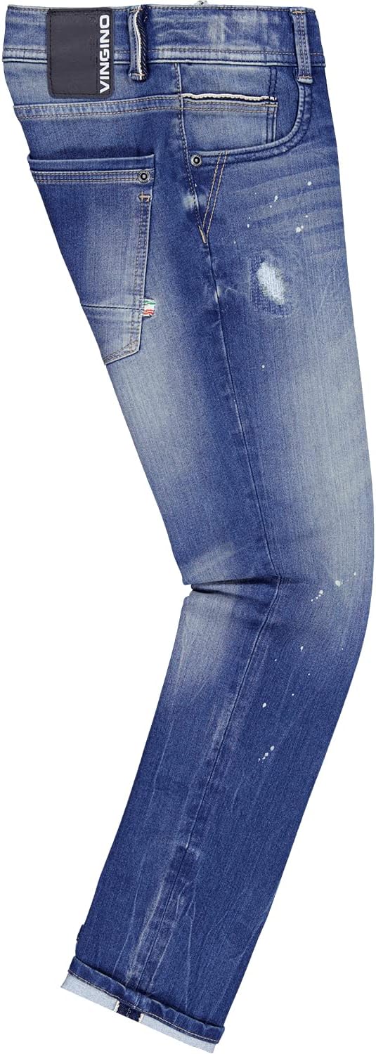 Vingino Jungen Alfons Jeans 104 Slim Blue Vintage, 104 Slim Blue Vintage
