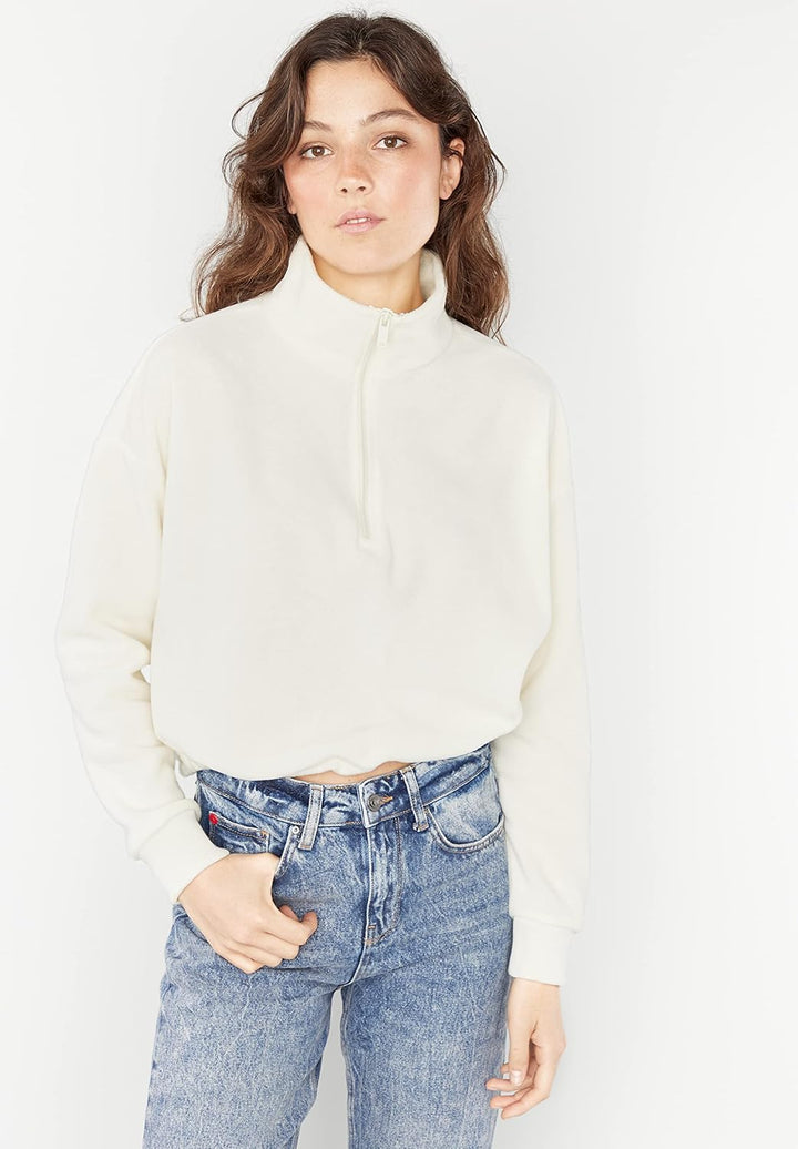 Lee Cooper Damen Freya Sweatshirt XS Weiss, XS Weiss