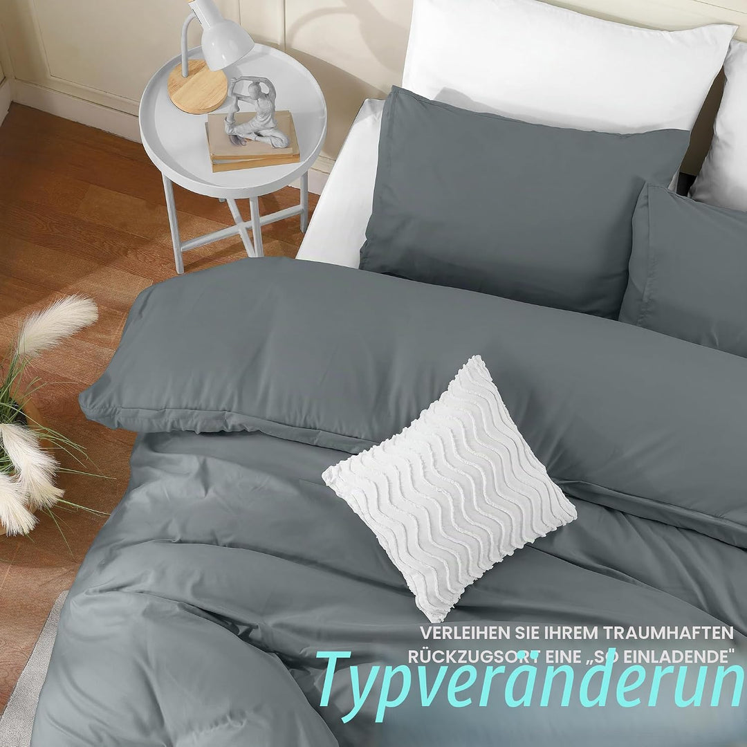 Utopia Bedding Leichtes Bettbezug-Set mit 50 x 65 cm Kissenbezügen, 200 x 220 cm, weiches Mikrofaser