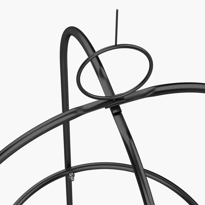 GARDEBRUK® Rosenbogen 240x140x37cm aus Metall Stabil Rostbeständig Pulverbeschichtet Schwarz Rankgit