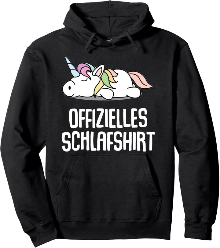 Offizielles Schlafshirt Pyjama Nachthemd Einhorn Geschenk Pullover Hoodie