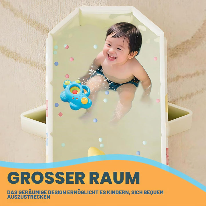 Babywanne, Faltbare Badewanne, Grosse Kleinkind Badewanne, Tragbare mit Ablassschraube von Kindern i