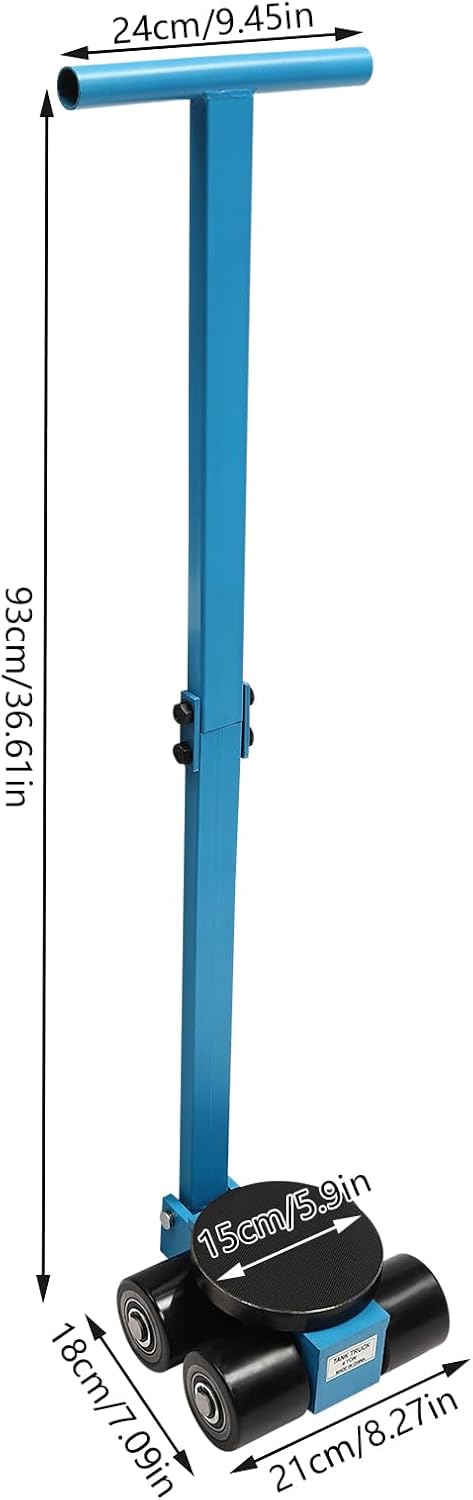 4T Schwerlastfahrwerk Transportfahrwerk Gerades Chassis Gepanzerte Rollen Transportrollen Schwerlast