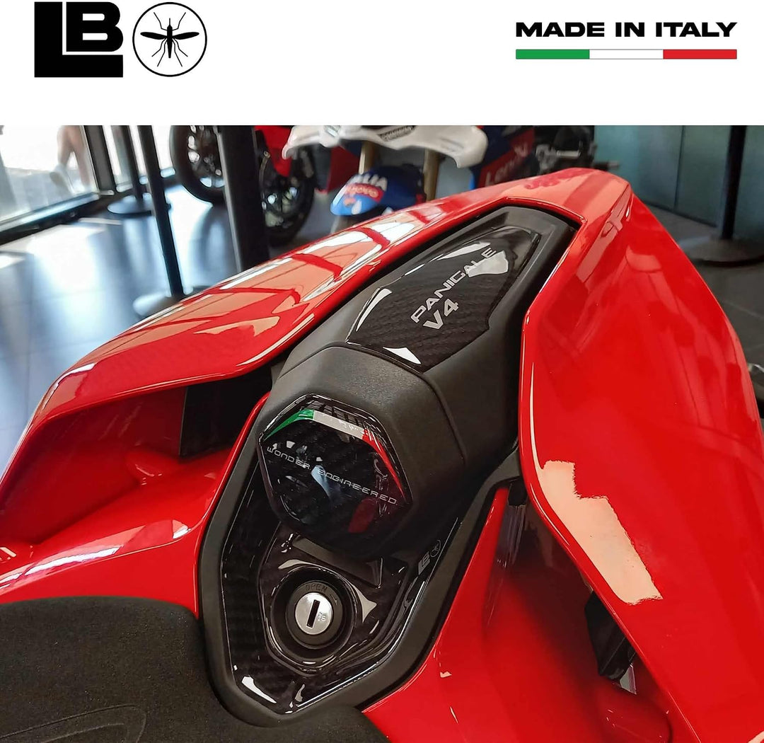 LABELBIKE 3D Motorrad Heckaufkleber kompatibel mit Ducati | Panigale V4 V4S 2025, Harzschutz, Kratzf