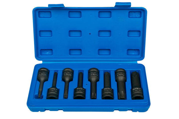 Bluespot 8pc Auswirkungen Torx Bit 1/5,1 cm Drive Socket Set T30 ? T80 01506 1 1/2-Inch, 1 1/2-Inch
