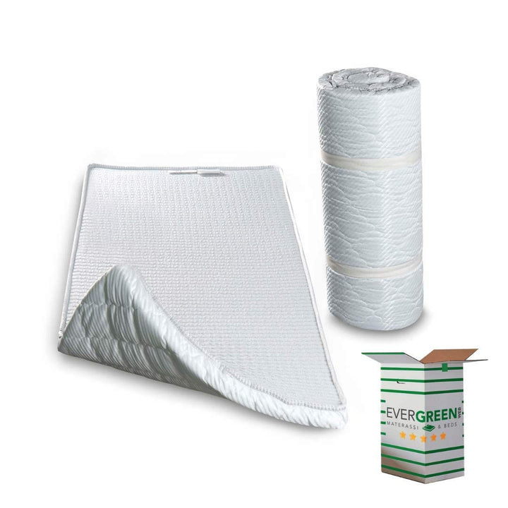 Evergreenweb Kaltschaum Matratze 70x195 cm, Hoch 5 cm, EINROLLBAR, Ergonomisch, Ideal als Rollmatrat